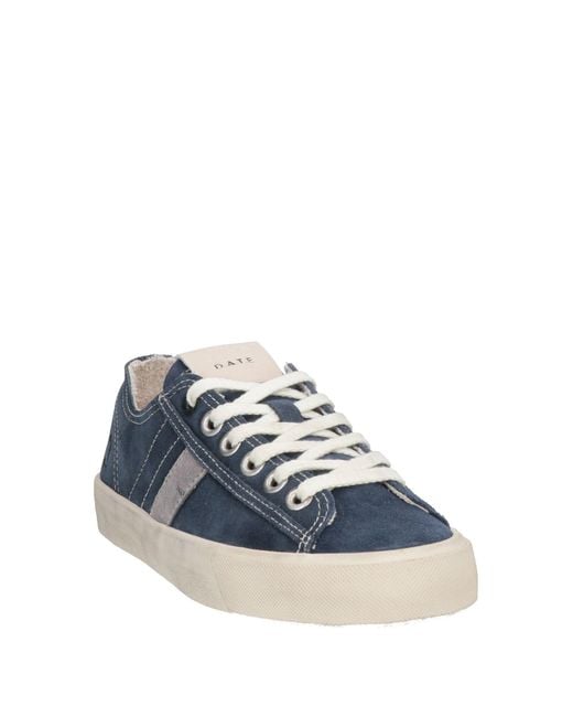 Date Blue Sneakers Leather