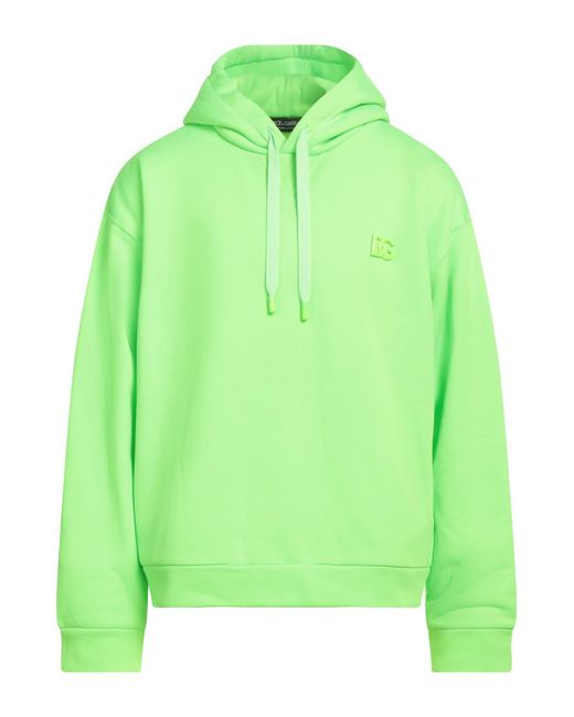 Dolce & Gabbana Green Sweatshirt Polyester, Brass for men