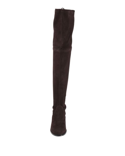 Stuart Weitzman Brown Boot Leather