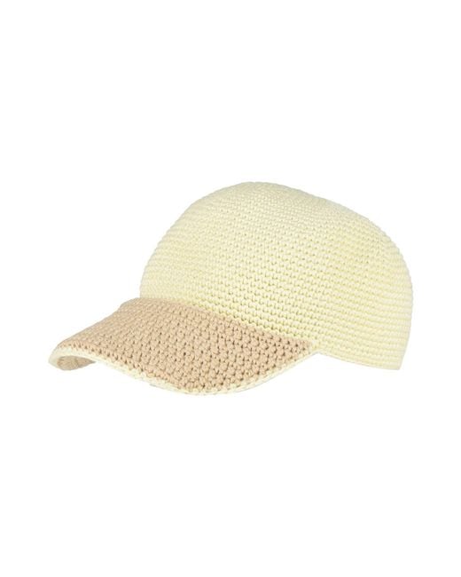 Agnona Natural Hat Cotton