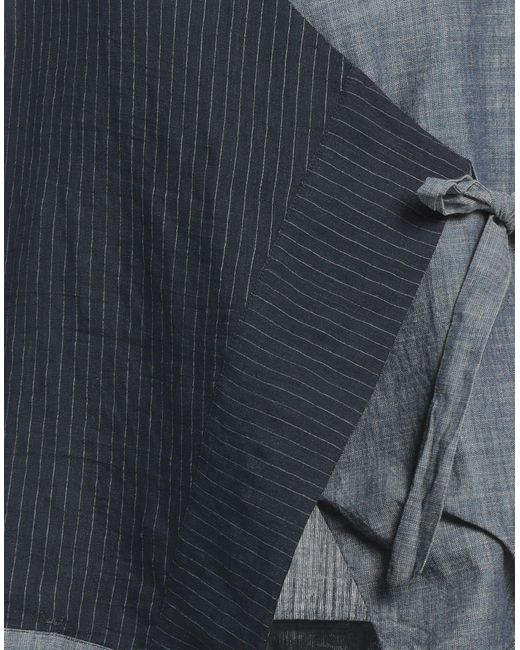 ALESSIA SANTI Blue Midnight Top Cotton, Linen, Polyamide, Polyester