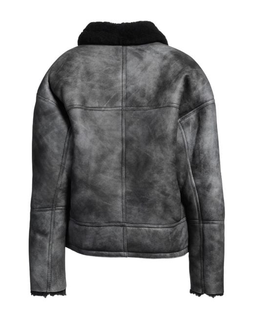 Sandro Black Shearling & Teddy