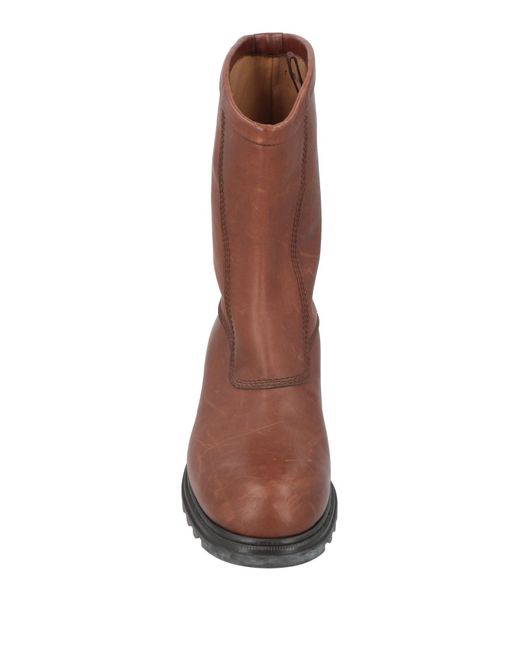 Jil Sander Brown Boot Leather for men