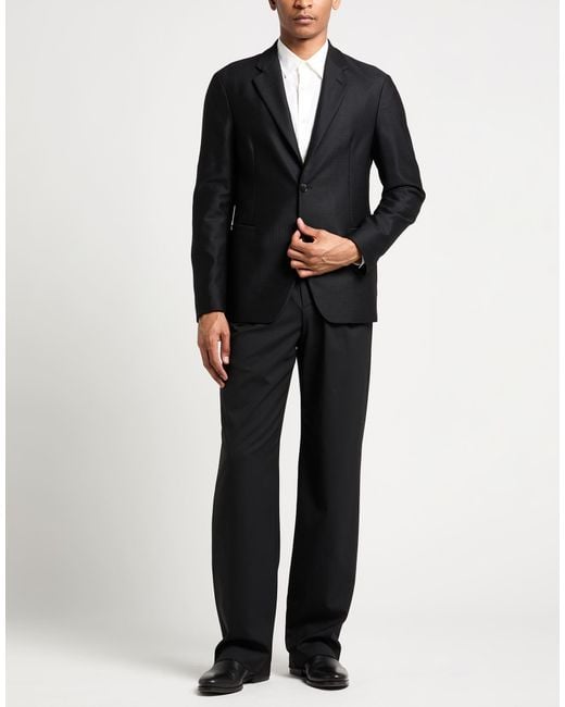Giorgio Armani Black Blazer Virgin Wool for men