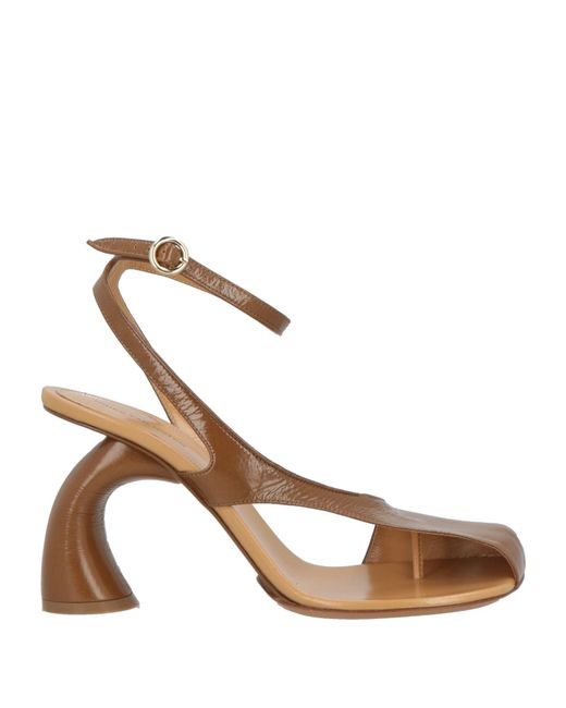 Dries Van Noten Metallic Thong Sandals