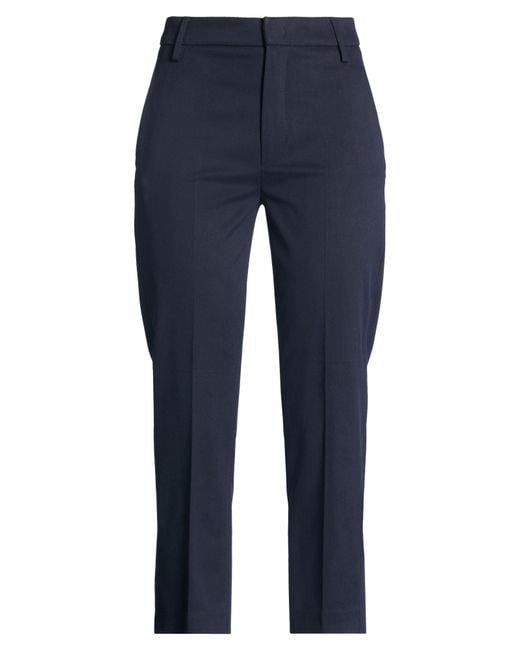 Dondup Blue Midnight Pants Modal, Cotton, Elastane