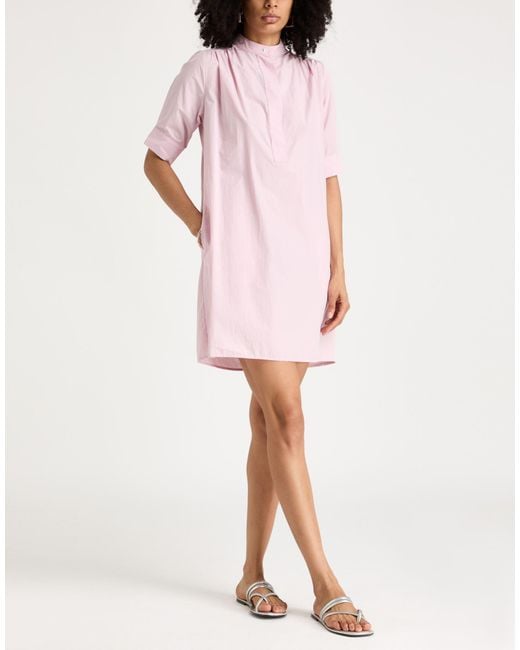 Ottod'Ame Pink Blush Mini Dress Cotton