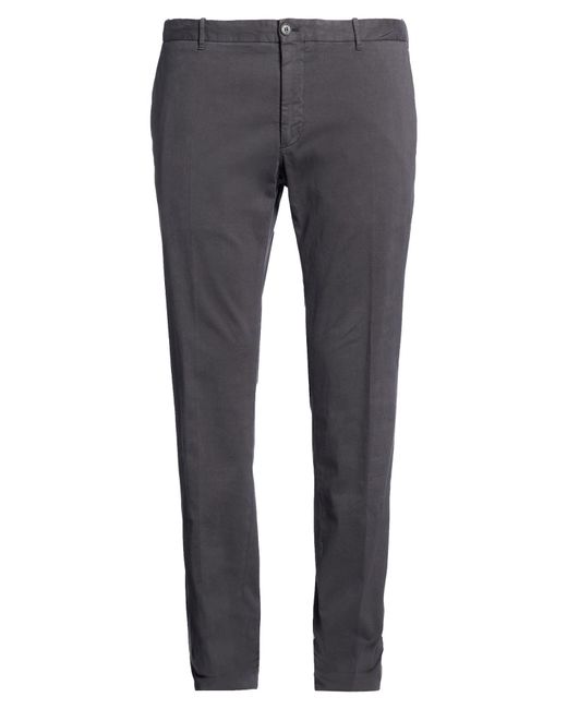 Incotex Gray Charcoal Pants Cotton, Lyocell, Elastane for men