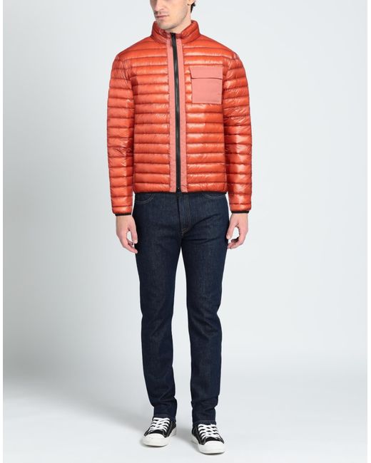 Add Orange Puffer for men
