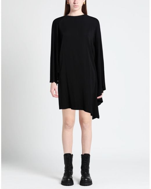 Grifoni Black Mini Dress Viscose, Elastane