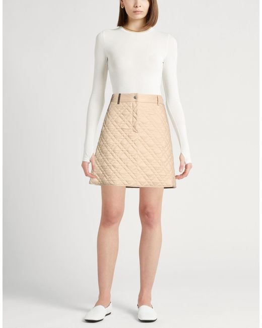 Peserico Natural Mini Skirt Polyester