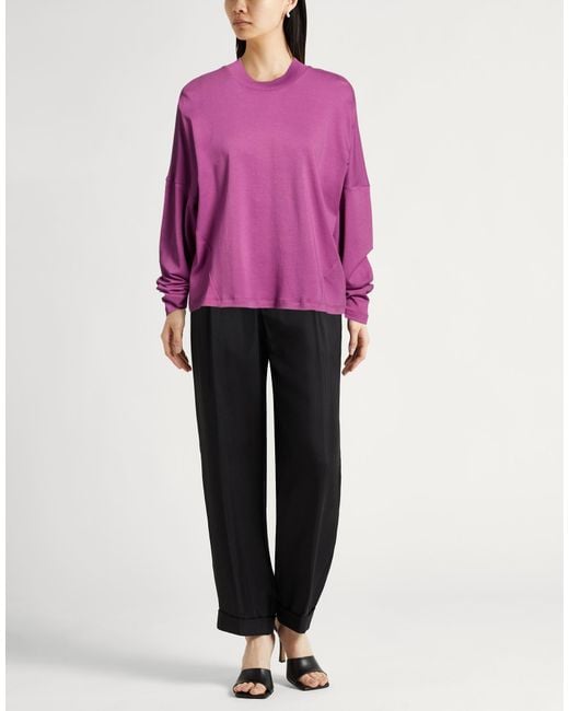 Moorer Pink Mauve T-Shirt Cotton