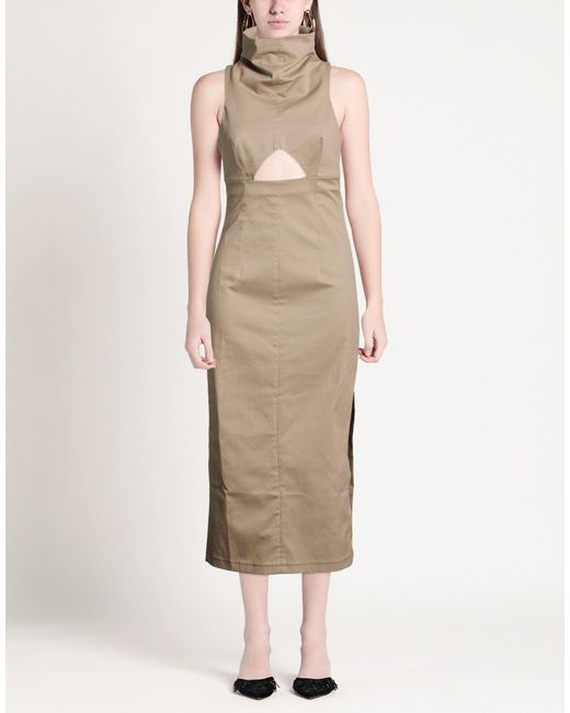 The Mannei Natural Midi Dress