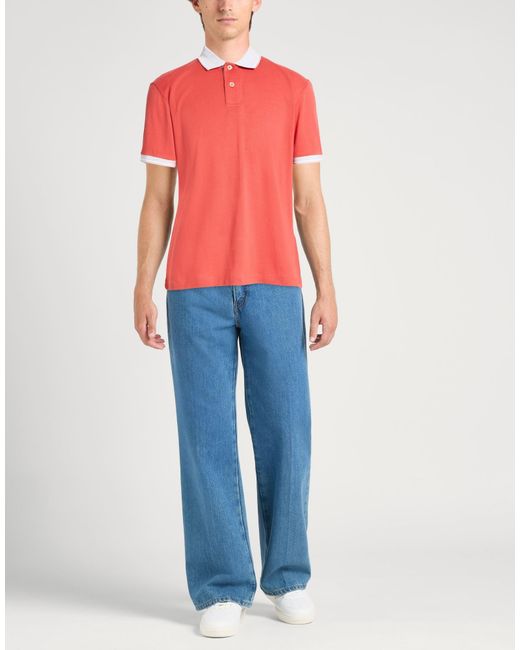 Eleventy Pink Polo Shirts for men
