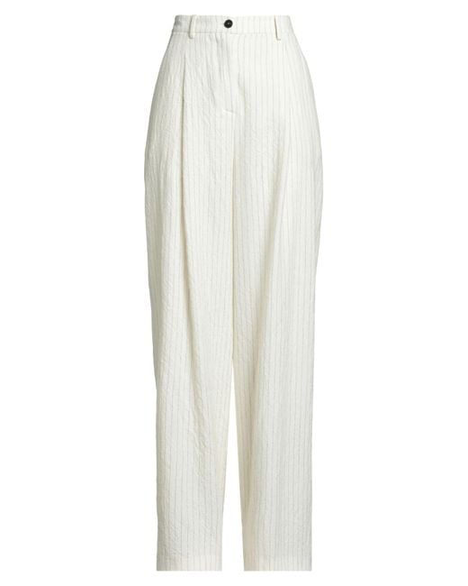 Alysi White Trouser
