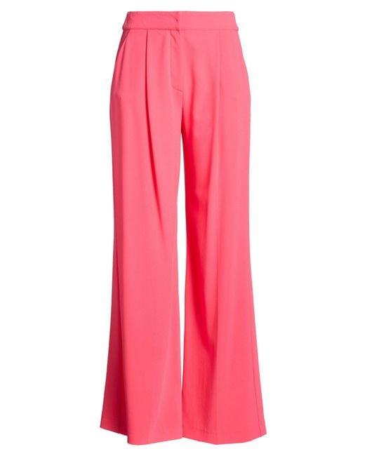 Patrizia Pepe Pink Pants Polyester, Elastane