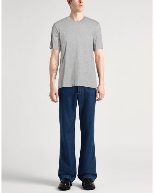 Majestic Filatures Gray T-Shirt for men