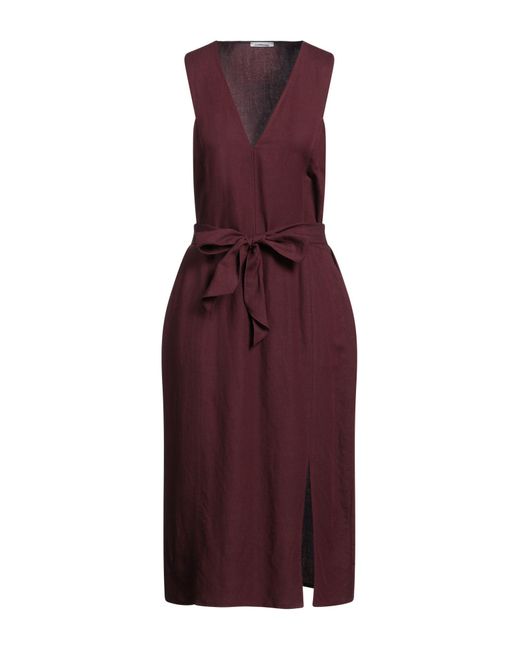 Patrizia Pepe Purple Midi-Kleid