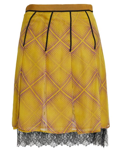 Giambattista Valli Yellow Mini Skirt