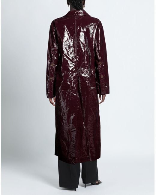 Manteau long et trench Erika Cavallini Semi Couture en coloris Red