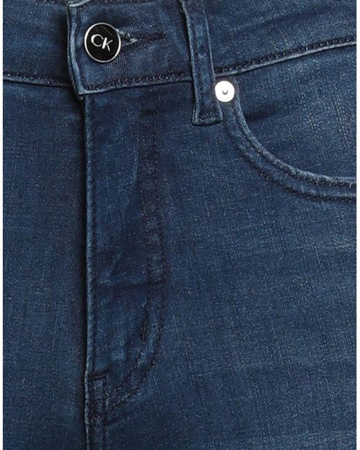 Calvin Klein Blue Jeans Lyocell, Cotton, Polyester, Elastane
