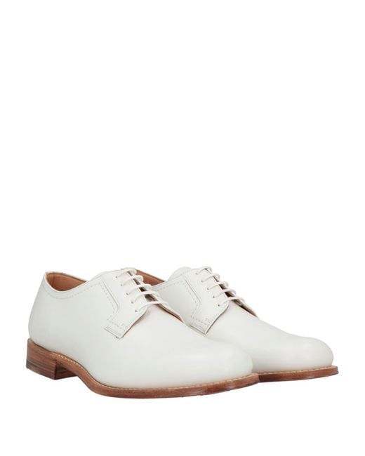 Church's White Barkson Lace-Up Shoes Calfskin for men