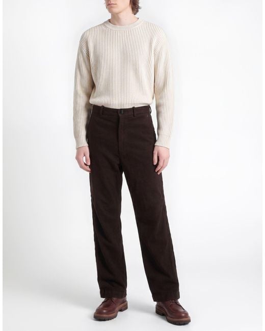 Masnada Black Dark Pants Wool, Elastane for men