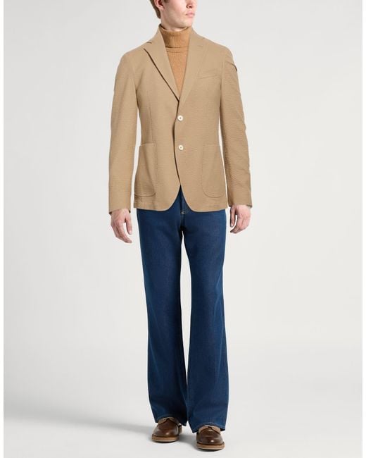 Tombolini Natural Blazer Virgin Wool, Elastane for men