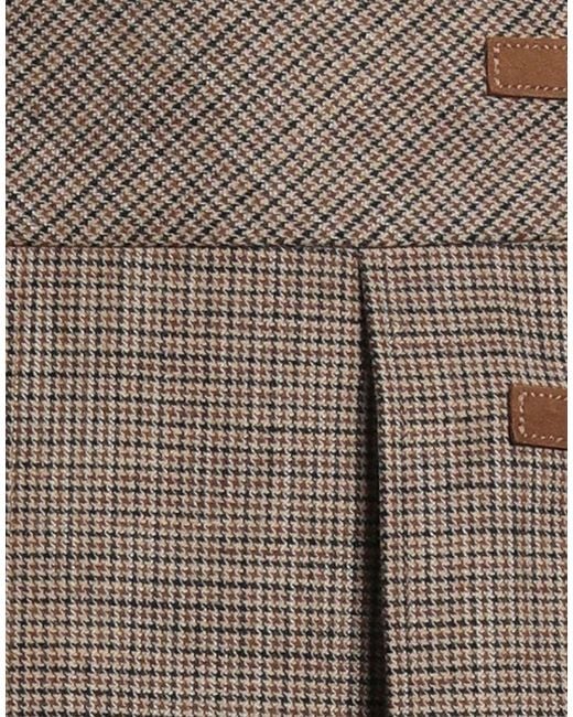 Sandro Brown Mini Skirt Viscose, Polyester, Elastane
