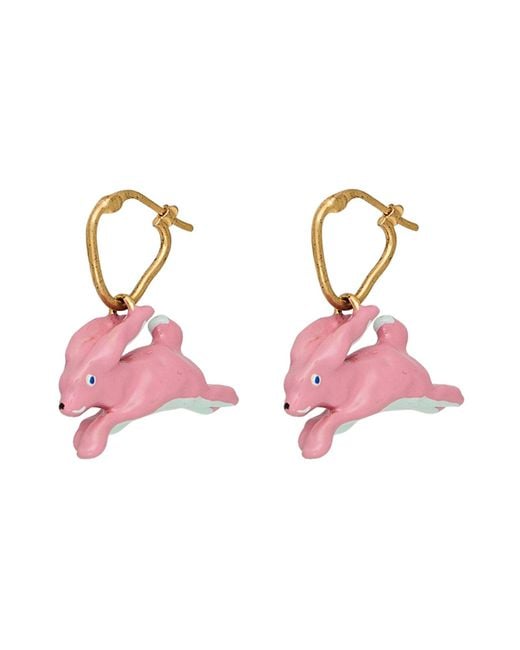 Marni Pink Earrings Ceramic