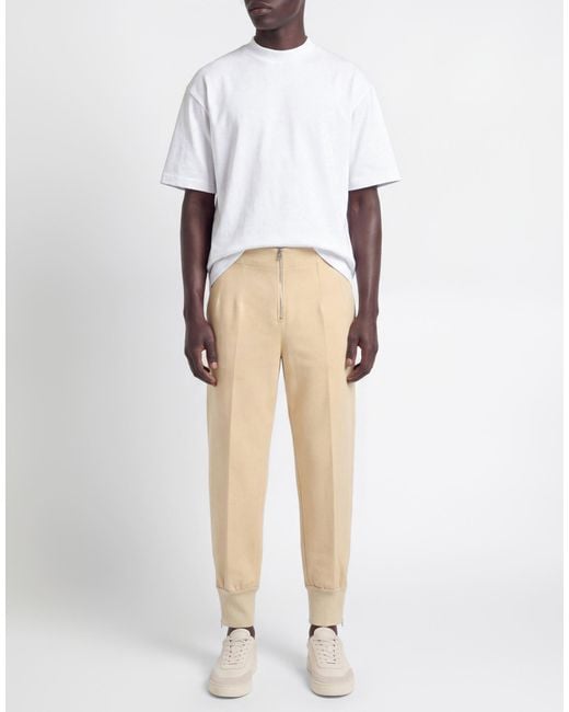 Jil Sander Natural Pants Polyester, Cotton, Elastane for men