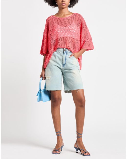 Soallure Blue Denim Shorts
