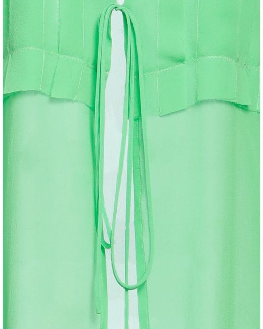 Alysi Green Overcoat & Trench Coat