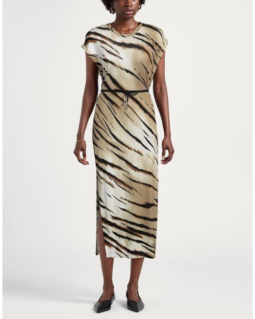 Twinset Metallic Midi Dress
