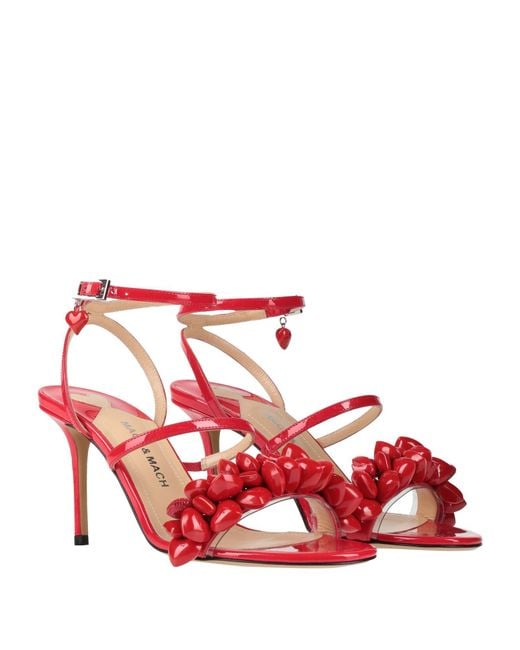 Mach & Mach Red Sandals