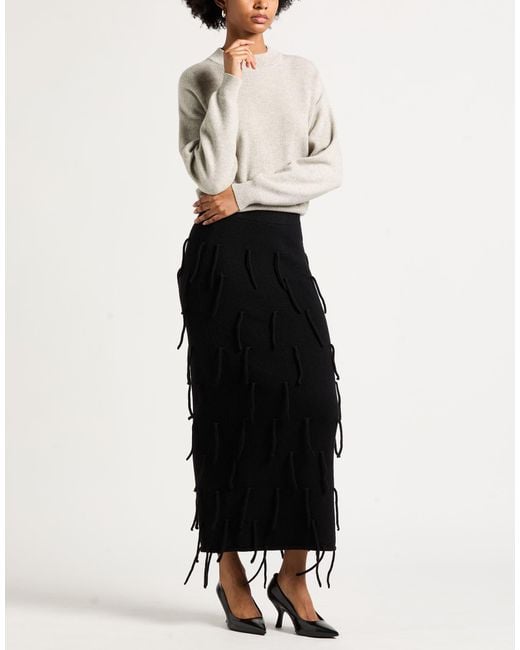 Liviana Conti Black Midi Skirt