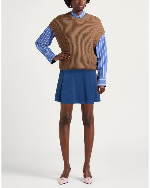 Bruno Manetti Blue Mini Skirts