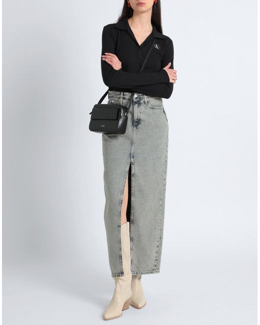 Calvin Klein Gray Denim Skirt
