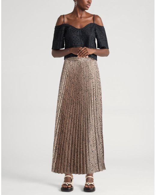 Twinset Brown Maxi-Rock