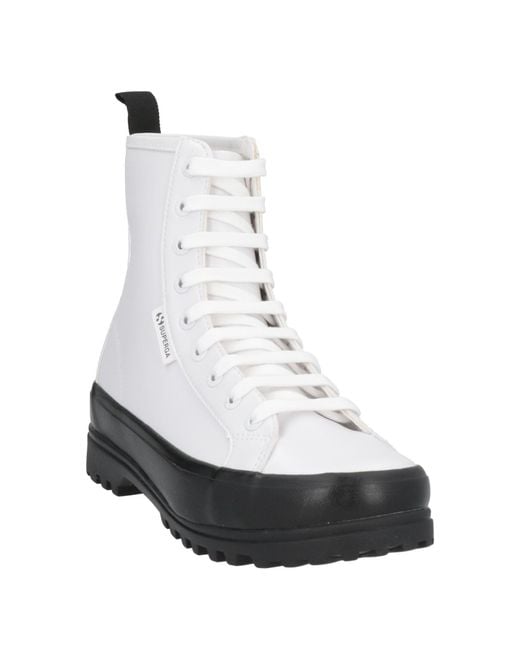 Superga White Stiefelette