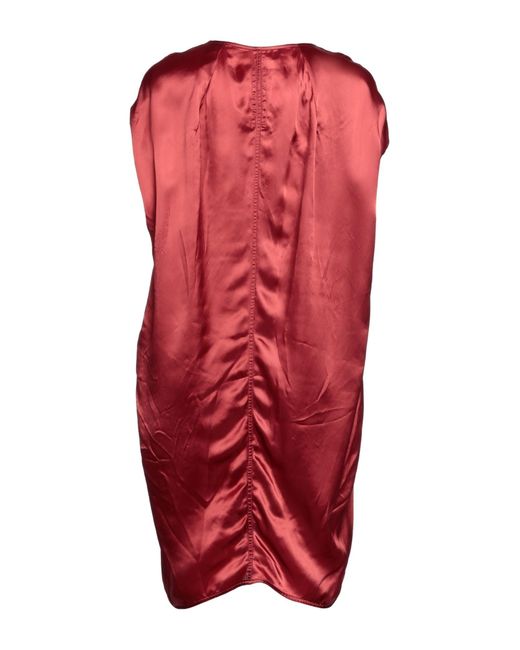 Rick Owens Red Mini Dress