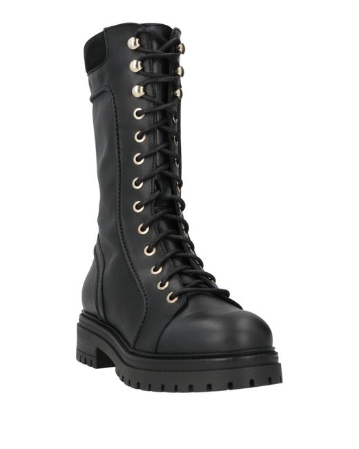 Pollini Black Ankle Boots Calfskin