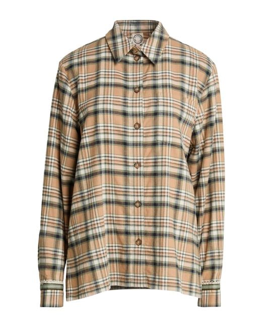 Ines De La Fressange Paris Natural Camel Shirt Cotton