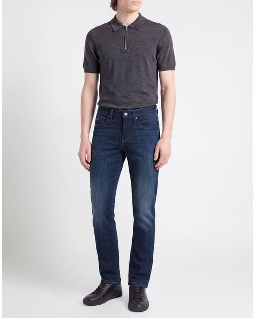 ARMANI EXCHANGE Blue Jeans Cotton, Polyester, Elastane for men