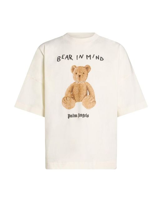 Palm Angels White Ivory T-Shirt Cotton for men
