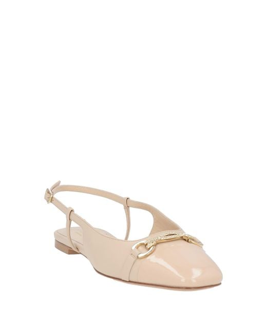 Baldinini Natural Ballet Flats Leather