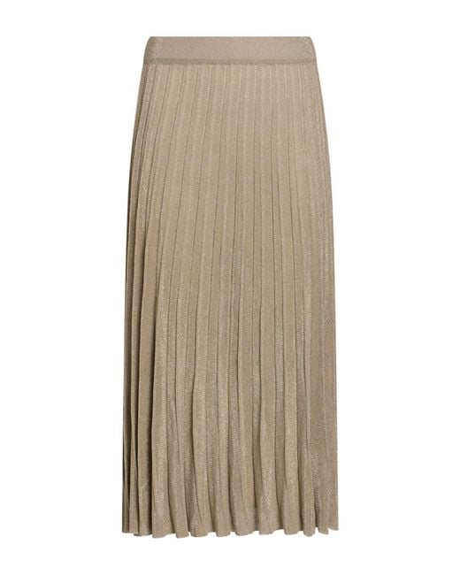 Gran Sasso Natural Midi Skirt Viscose, Metal