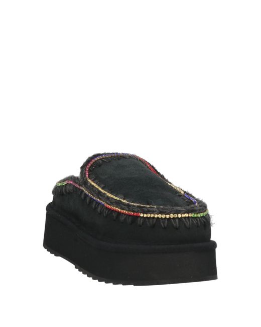 Mou Black Mules & Clogs