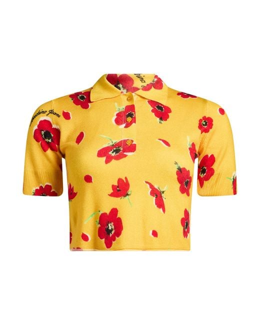Moschino Orange Polo Shirt