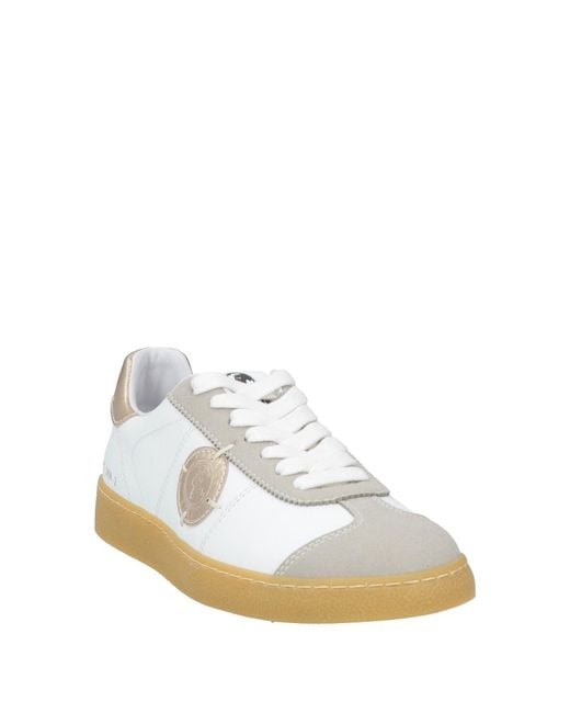 Acbc White Sneakers Leather, Textile Fibers, Synthetic Material